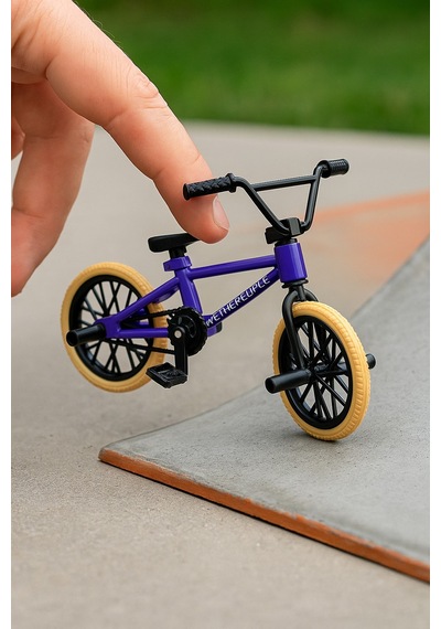 Tech Deck Bmx Bisikleti Wethepeople Mor Gerçek Metal Çerçeve Parmak Bisiklet Oyuncak Model 12