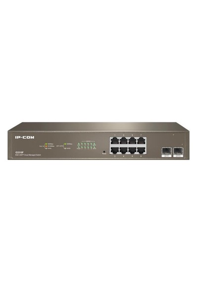 Ip-Com G3310F 8 Port Gigabit + 2x1 GB SFP Uplınk Cloud Yönetilebilir Rackmount Switch