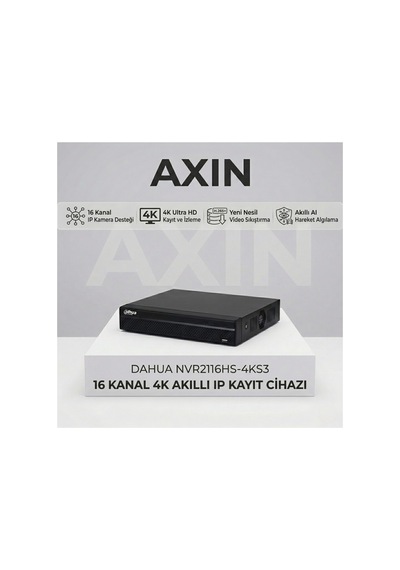 Nvr2116hs-4ks3 16 Kanal 4k H.265+ Akıllı Ip Nvr Kayıt Cihazı