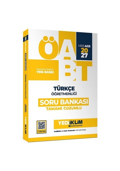 Yediiklim 2027 Öabt Meb-ags Türkçe Öğretmenliği Soru Bankası Çözümlü
