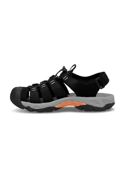 Humtto 152-710445a Erkek Outdoor Sandalet Siyah - Turuncu