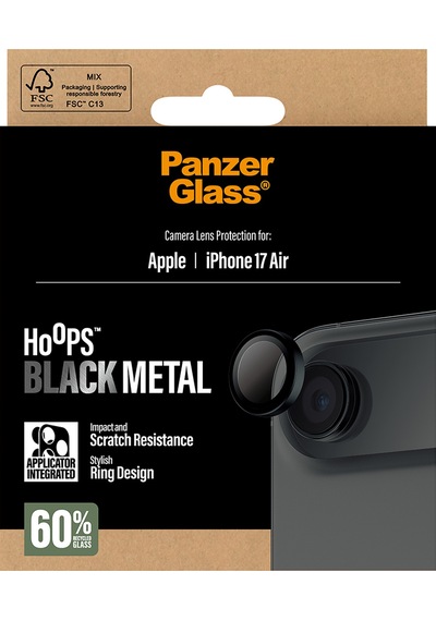 Panzerglass Hoops Apple Uyumlu iPhone Air Black Kamera Lens Koruyucu