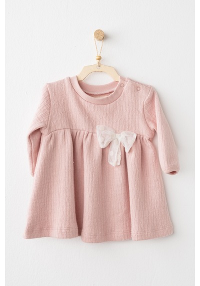 AndyWawa Kız Bebek Elbise Dress Casual Ac26203 Pembe