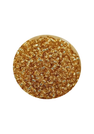 Dökme Cam Kum Boncuk 11/0 2 Mm - 60 Gram - Şeffaf Bal Rengi - Bnc068