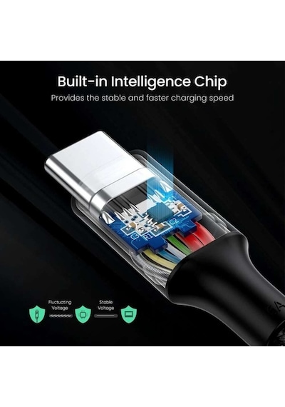 Ugreen Type-C To Type-C 100W Hızlı Şarj Ve Data Kablosu 1 Metre