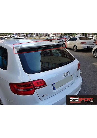 Audi A3 8p Sportback Spoyler Fiberglass Boyasız