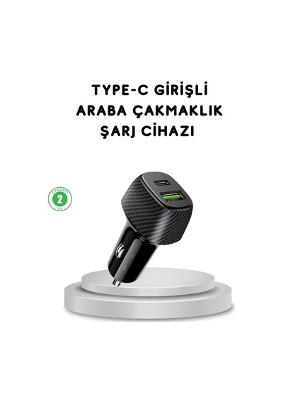 Lb 38w Araç Şarj Cihazı Type-c Pd Usb Hızlı Şarj Çift Port