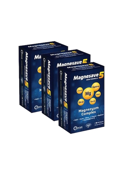 Magnesave5 Magnezyum Complex 2 x 60 Kapsül
