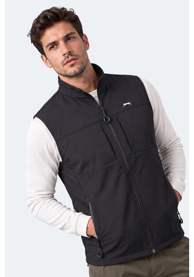 Slazenger Corven Erkek Softshell Siyah Yelek