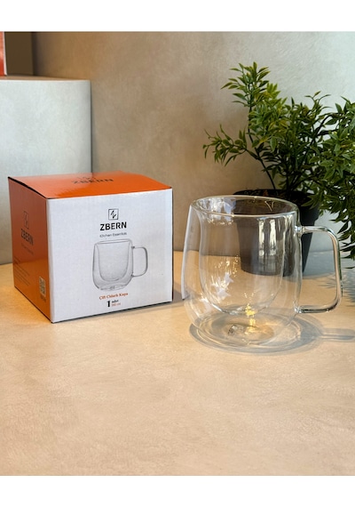 Çift Cidarlı Kupa - 350 Ml Şeffaf