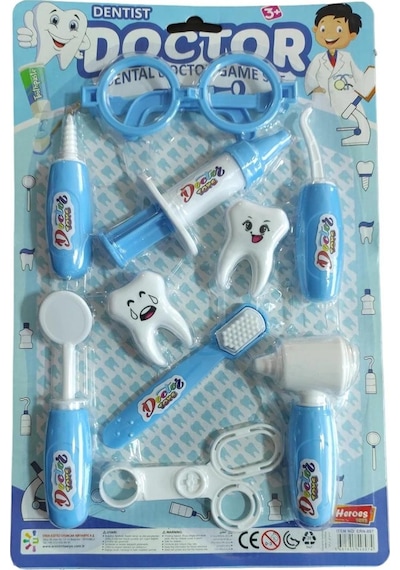Ern-897 Heroes Toys Kartelalı Erkek Dişçi Set -ern