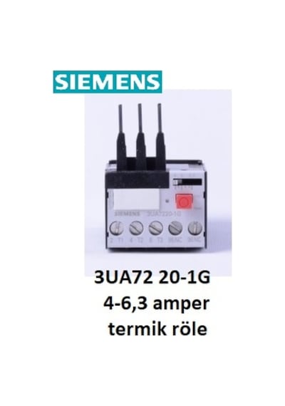 SIEMENS 3UA72 20-1G 4-6,3 Amper TERMİK RÖLE