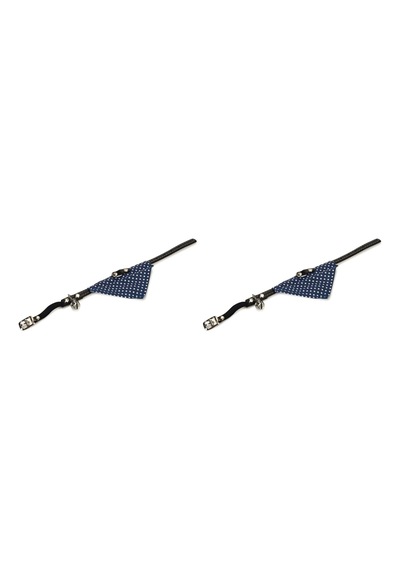 Kedi Boyun Tasması, Zilli, Mavi, 24-29cm 2 Paketi