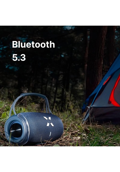 Bluetooth Hoparlör Rgb Taşınabilir Kablosuz Tws Stereo Boombox Mavi X6701