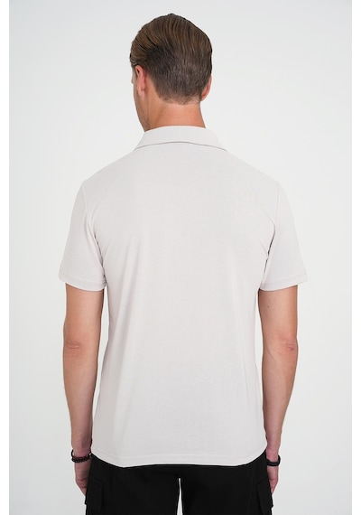 Efor Comfort Fit Polo Yaka Modal Karışım Kısa Kol Casual Taş Tişört Ts 903 Taş