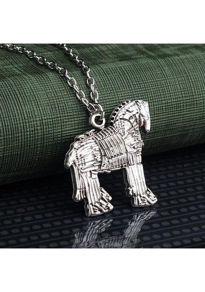 Trojan Horse Erkek Kolye Truva Atı Takı Aksesuar K24 T5