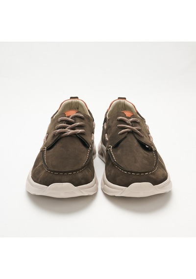 Sneaker Erkek Og-2410 John May 300-137t-etiket 92 Duman Nubuk-turuncu Dana Süet Tersi Antrasit