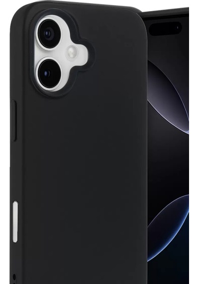 Apple Uyumlu iPhone 17 Nano İçi Kadife Silikon - Siyah Standart
