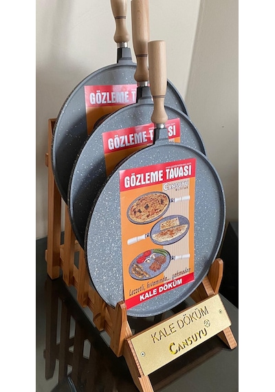 Cansuyu Gözleme Tavası Gri 36 CM