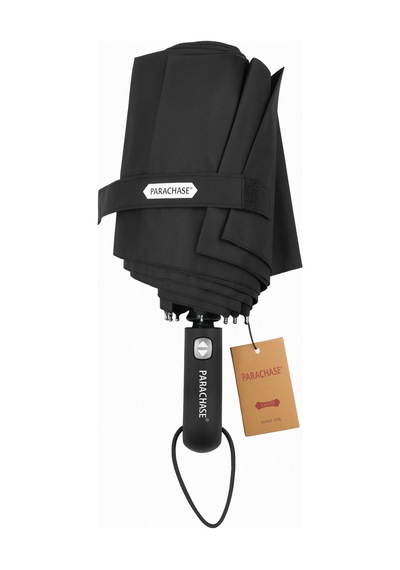 Toptancı Amca Parachase 8 Telli Fiber Glass Şemsiye Katlanır Şemsiye Premium Kılıflı Uv Dayanıklı 123 Cm Çap Siyah