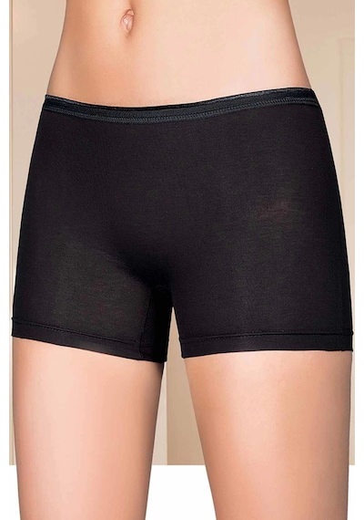 Likralı Kadın Boxer Siyah 2101b Çok Renkli