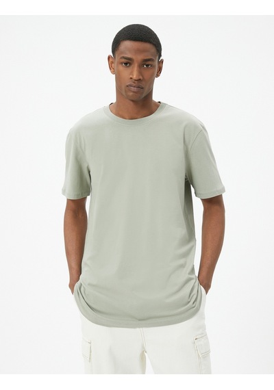 Koton Basic Tişört Slim Fit Bisiklet Yaka Kısa Kollu Haki 4sam10842hk Haki Koton Basic Tişört Slim Fit Bisiklet Yaka Kısa Kollu Haki 4sam10842hk Haki