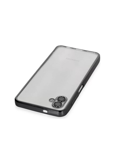 Newface Samsung Galaxy A04 Kılıf Razer Lensli Silikon - Siyah