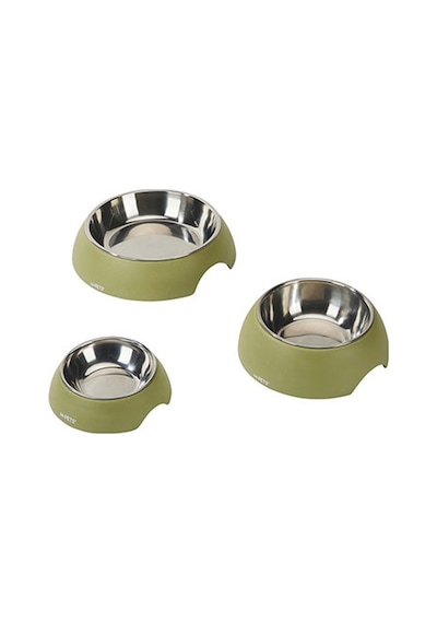 M-pets Eco Bamboo Küçük Irk Köpek Ve Kedi Mama Ve Su Kabı Yeşil 190 Ml 244-51044.01