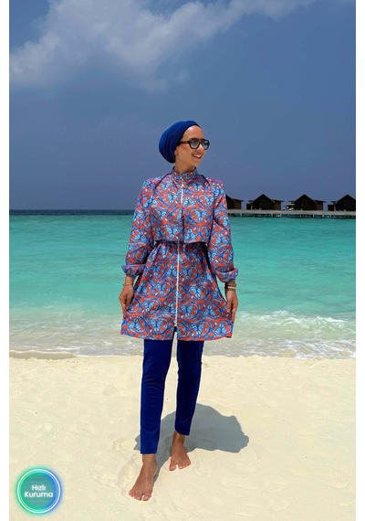 Kahijab Ivy Tesettür Mayo - Saks Mavi Saks Mavi