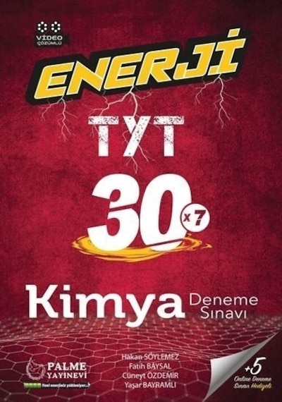 Palme Yks Tyt Enerji Kimya 30 Deneme Sınavı
