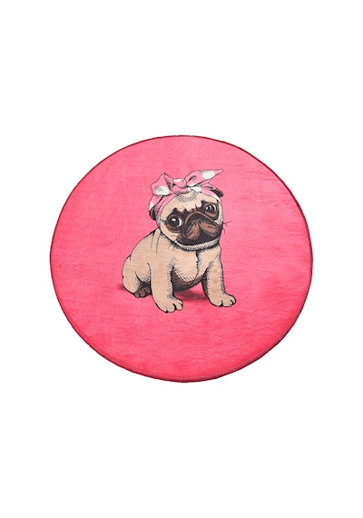Pınk Pug Djt Çap 100 Cm Çok Renkli