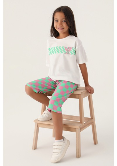 Rolypoly Saint Tropez Krem Kız Çocuk Kapri Takım 5274-43003 Krem