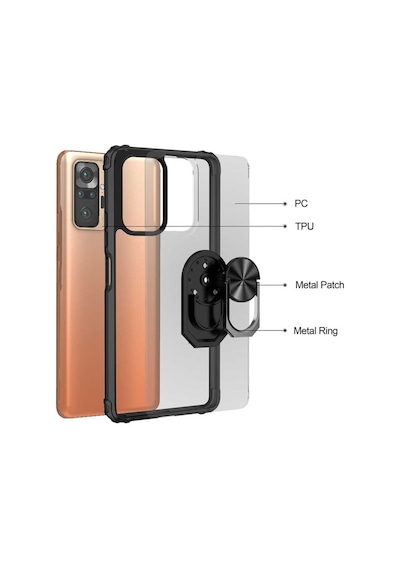 Xiaomi Redmi Note 10 Pro Tam Korumali Yüzüklü Renkli Kenarli Many 523165087
