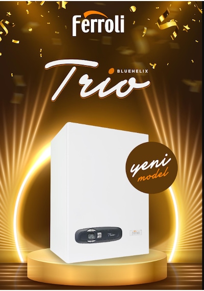 Ferroli Bluehelix Trio 28C 28 Kw 24.000 Kcal/h Tam Yoğuşmalı Kombi