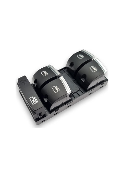 Audi A3 2009-2012 Sol Ön Kapı Dörtlü Cam Düğmesi Krom 4F0959851H