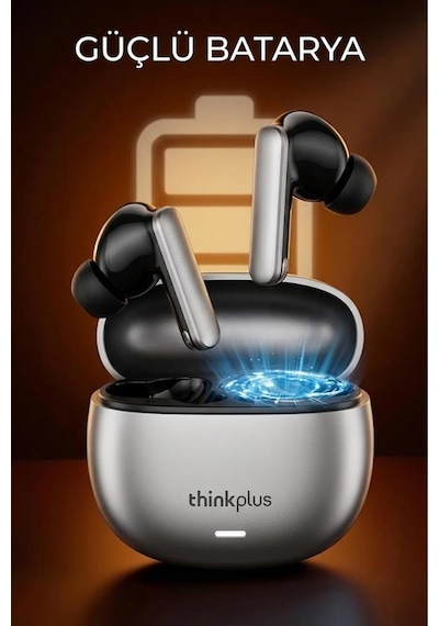 Lenovo Thinkplus Bluetooth Kulaklık Akıllı Anc Tws 5.4 Kablosuz Kulaklık Lp51 Pro Gri