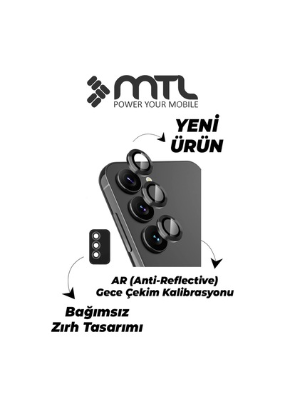 Samsung S24 Plus Uyumlu Safir Lens Çizilmez Dayanıklı Kamera Koruyucu Siyah