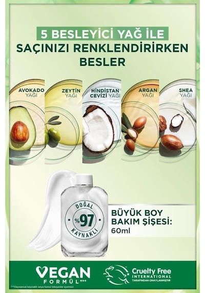 Nutrisse Yoğun Besleyici Kalıcı Krem Saç Boyası 5 Açık Kahve