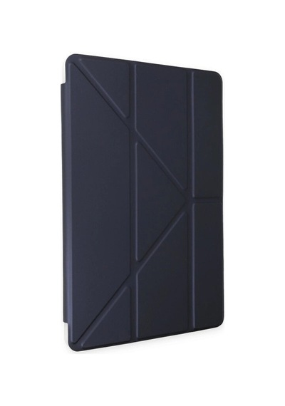 iPad Uyumlu  Pro 12.9 2021 Kılıf Kalemlikli Mars Tablet Kılıfı - Lacivert - Yluh-855093