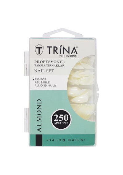 Trina Takma Tırnak 250 ‘li Kutulu  ( Almond ) -09