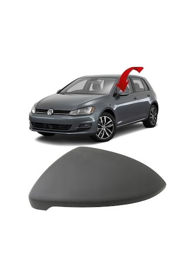 Volkswagen Golf Mk7 2013-2017 Arası Modeller Sol Dış Dikiz Aynası Kapağı Üst Kapak 5g0857537c