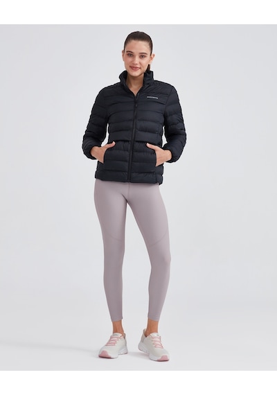 Skechers W Outerwear Pop Up Detailed Padded Jacket Kadın Siyah Mont S231240-001 Siyah
