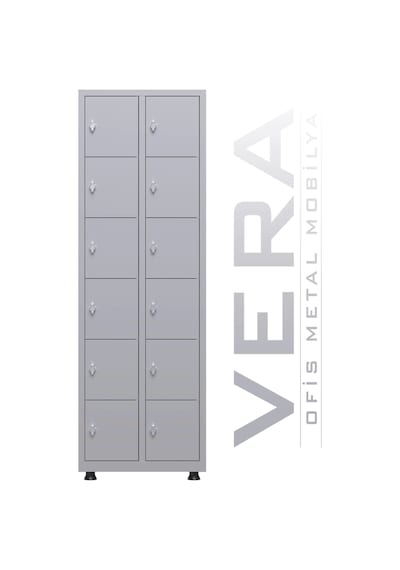Soyunma Dolabı 12 Kişilik Metal Dolap Çok Renkli