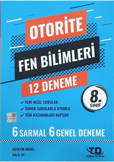 Tandem Yayınları Otorite 8. Sınıf Fen Bilimleri Deneme