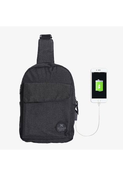 My Valice Smart Bag Usb'Li Çapraz Göğüs Çantası 1505 Gri