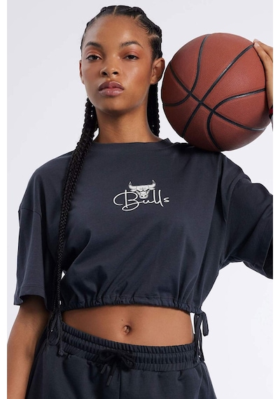 DeFactoFit NBA Chicago Bulls Bisiklet Yaka Kısa Kollu Tişört C6311AX24HSAR231