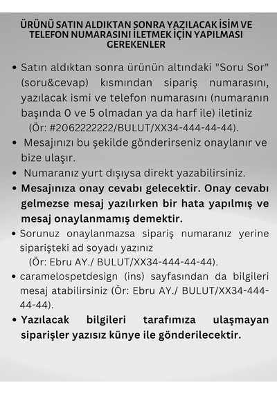 Caramelos Isimli Kedi Tasması Künyesi- Paslanmaz Metal- Kişiye Özel Isimlik Altın Soft-tek Ebat Diğer