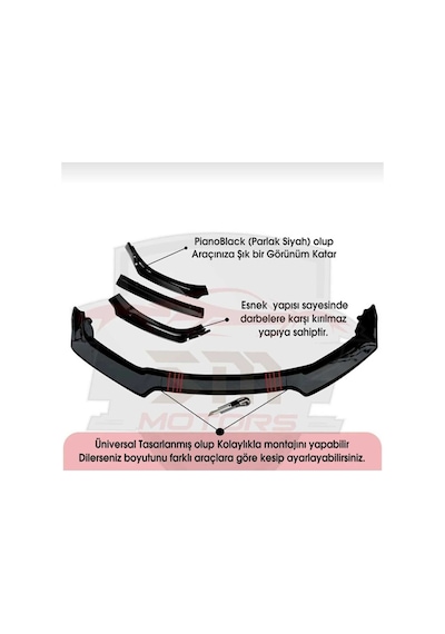 Tanpon Eki Lip 4 Parca Mavii Seat Leon Body Kit