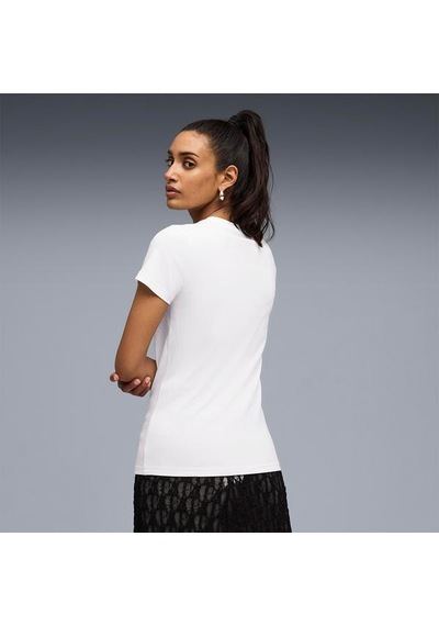 Puma Essential Script Kadın Beyaz Tişört