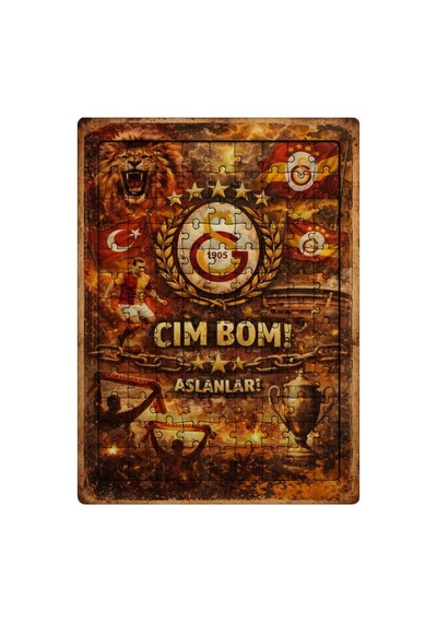 Ghostbastır Design Galatasaray 99 Parça Ayaklı Puzzle Dekoratif Çocuk Yapbozu 022